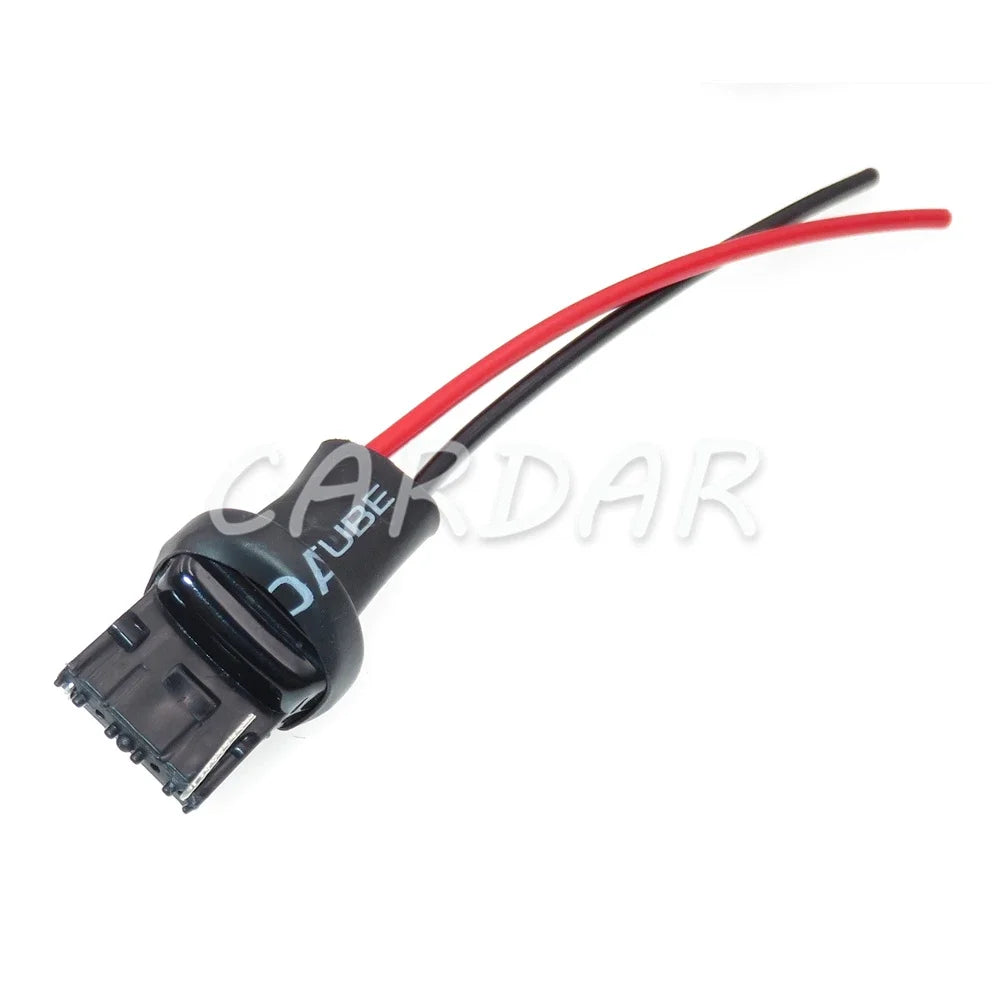 2 Pin T20 W21W 7440 LED Bulb Holder LED Socket Adapter Connector LED Parking Side Light Lamp Wiring Harness Adaptor Socket