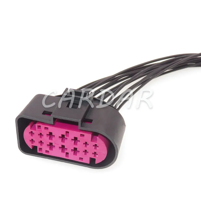 14 Pin 1J0973737 1J0973837 1.5mm 3.5mm Waterproof Auto Connector Lamp Light Socket For Audi BMW VW