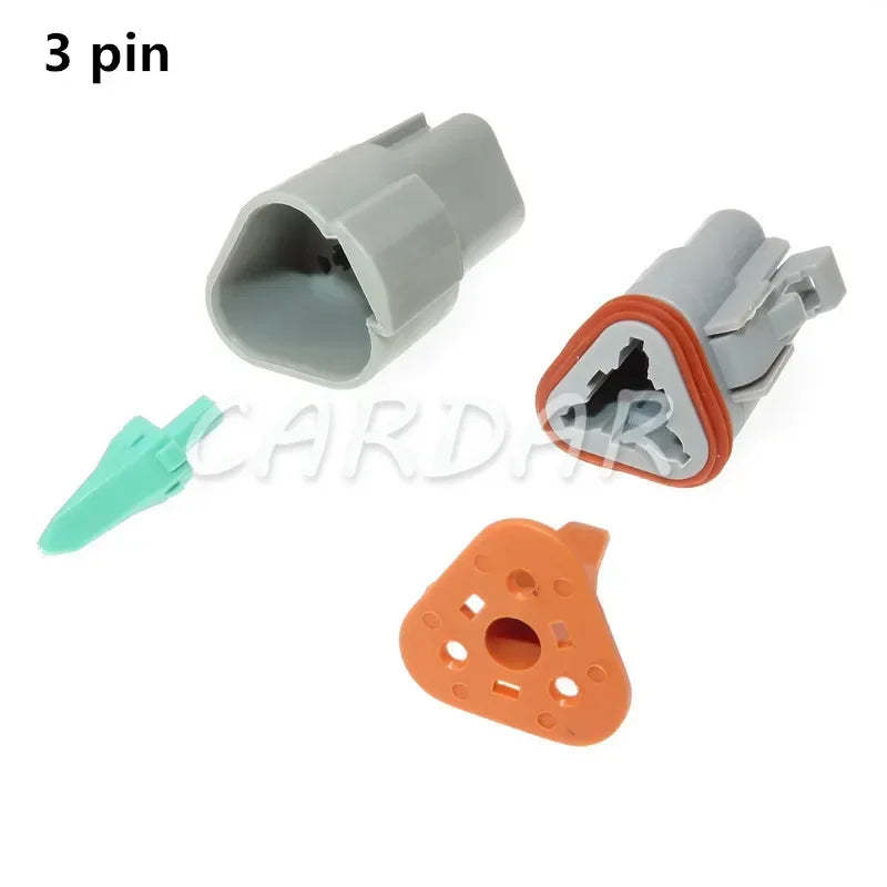 Deutsch DT 2 3 4 6 8 12 Pin Waterproof Connector Electrical Wire Socket 22-16AWG For Car Bus Motor Truck Engine Gearbox