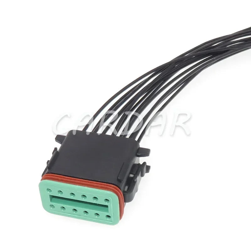 12 Pin 1.6 Series Car Cable Socket Car Window Plastic Housing Wire Connector For Excavator Crane DT04-12P DT04-12S