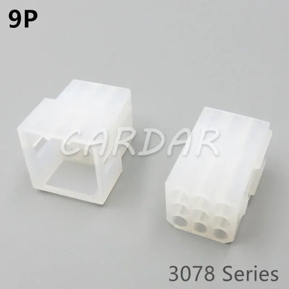 2P 3P 4P 6P 9P 12P Electrical Connector 3078 Series Plug Kits Female Male Socket With Pins For Auto Motorcycle Motorbike