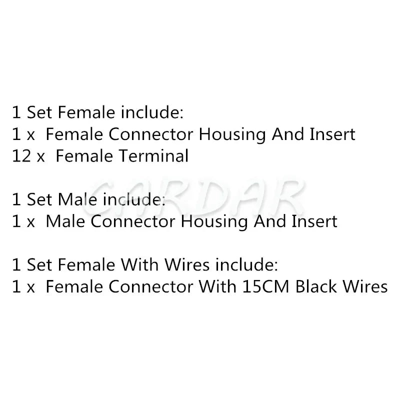 12 Pin 1 Series Unsealed Socket MX23A12XF1 Auto Electric Wiring Connector MX23A12SF1 Car Male Female Docking Plug
