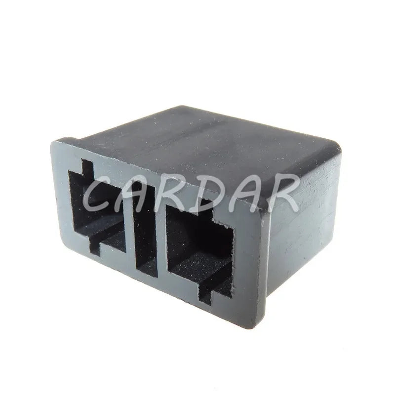 2 Pin 6.3mm Series Black Automotive Connector With Termianls For Car Wiring Harness Socket