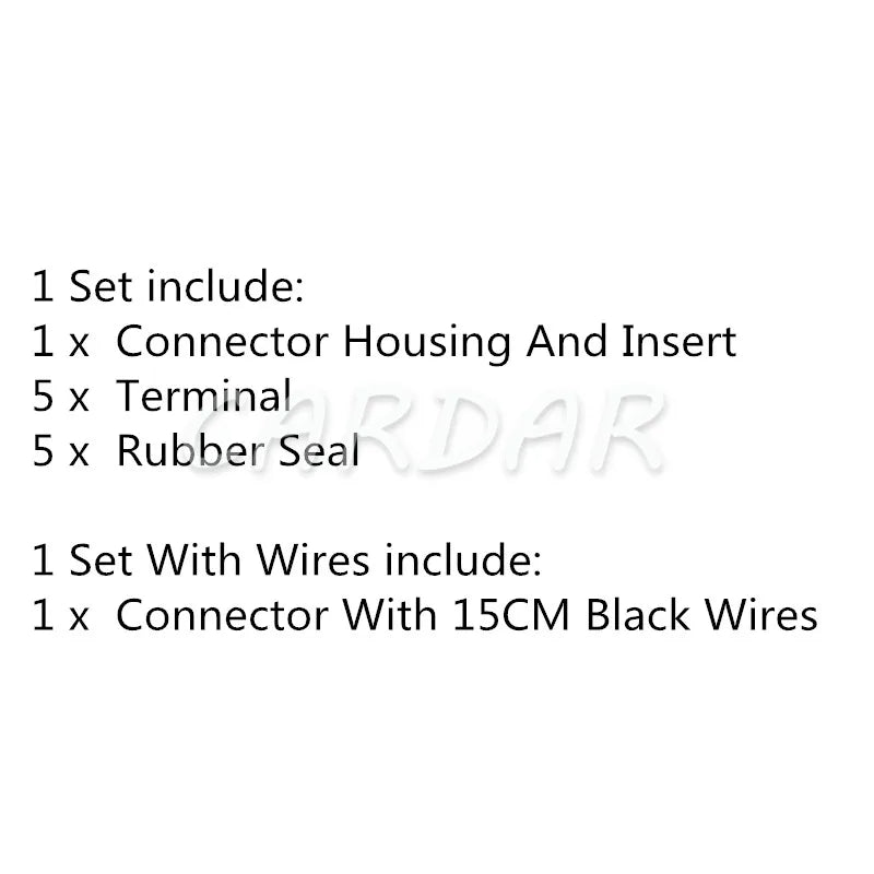 5 Pin 6189-6909 HV/HVG Sealed Series Electric Oxygen Sensor Plug Waterproof Auto Sockets For Honda