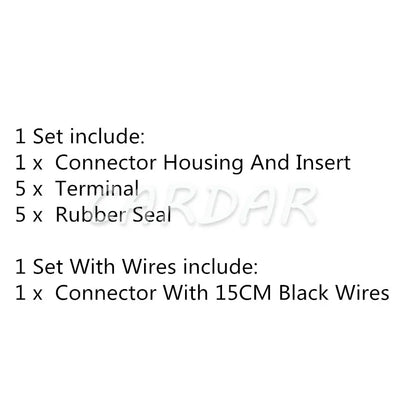 5 Pin 6189-6909 HV/HVG Sealed Series Electric Oxygen Sensor Plug Waterproof Auto Sockets For Honda