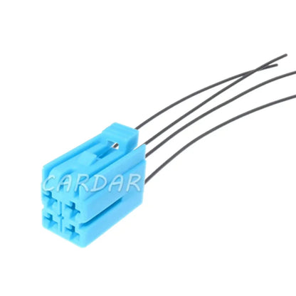 4 Pin 3.5 Series Blue Automotive Plastic Housing Cable Socket Car Unsealed Connector With Terminal