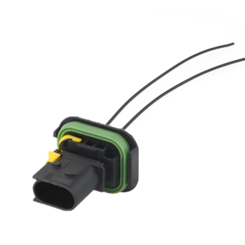 2 Pin 1-1418483-1 1-1703839-1 1-1703841-1 3.5mm Automotive Connector Waterproof Socket Plug With Rubber Seal And Terminal