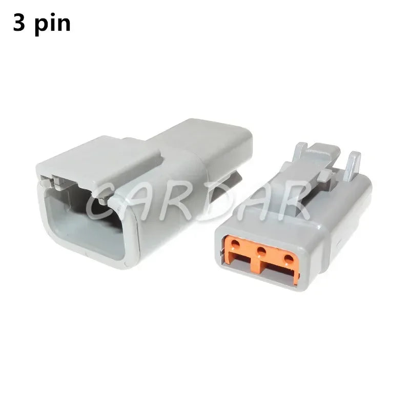 Deutsch DTM Waterproof Wire Connector Kit DTM06-2/3/4/6/8/12S DTM04-2/3/4/6/8/12P Automotive Sealed Plug with pins