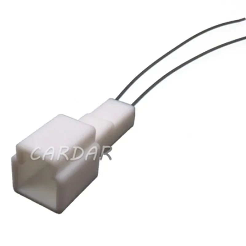 2 Pin 1.2 Seires White Automobile Wiring Plastic Male Plug Female Socket Unsealed Connector With Terminal