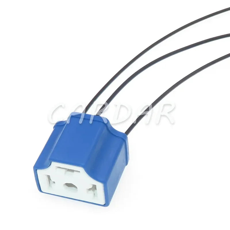 3 Pin 7.8 Series H4-2A Automobile Light Bulb Plug Ceramic High Temperature Resistant Socket H4 Auto Relay Lamp Holder