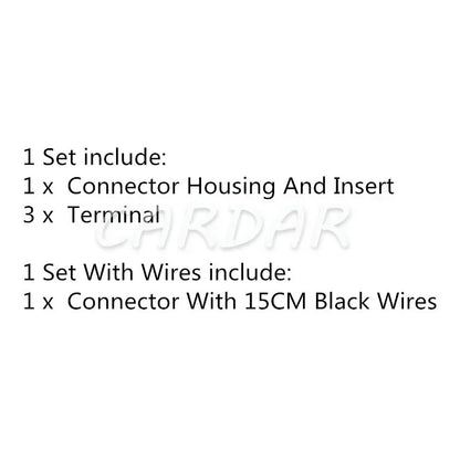 3 Pin 1.5 Series 211PC032S4049 Yellow Car FCI Wiring Socket Automobile Water Temperature Sensor Sealed Connector