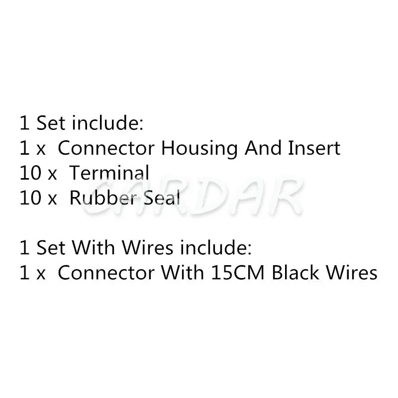 10 Pin 11658 7283-1407-40 90980-11658 Automobile Waterproof Connector Transmission Solenoid Valve Plug For Toyota