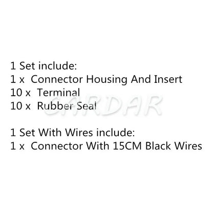 10 Pin 11658 7283-1407-40 90980-11658 Automobile Waterproof Connector Transmission Solenoid Valve Plug For Toyota
