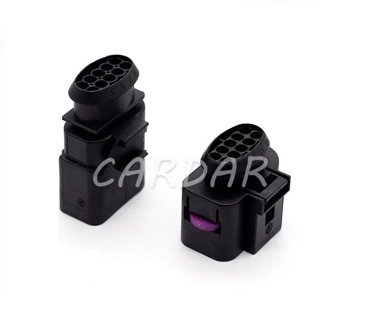 10 Pin 1J0973715 1J0973815 6X0973815 1.5mm Automotive Headlight Connector Car Door Lock Socket For VW Audi