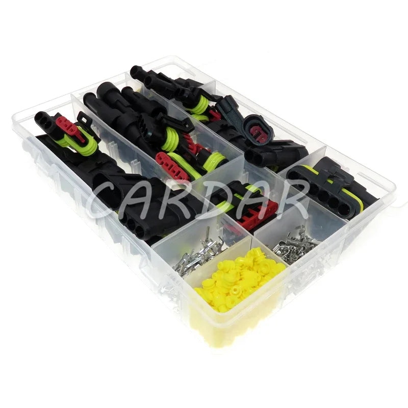 1 2 3 4 5 6P AMP Superseal Auto HID Waterproof Wiring Socket Automobile Electric Cable Harness Connector Sealed Adapter