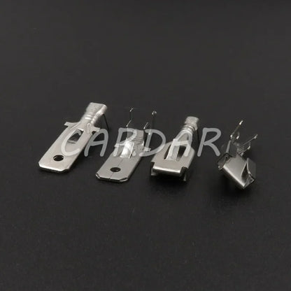 8 Pin 6.3mm Electrical Wire Connector Plug Automobile Sockets