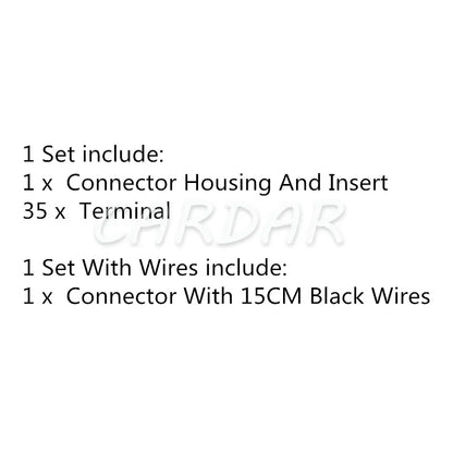 35 Pin 776164-1 Automotive ECU Connector Electrical Wire Waterproof Plug Socket With Terminals