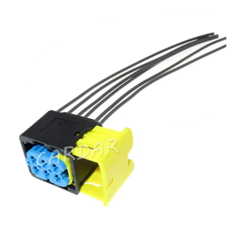 6 Pin 4-1418437-1 Automotive Modification Parts Blue 3.5 Series Auto Plastic Housing Cable Socket Sealed Connector
