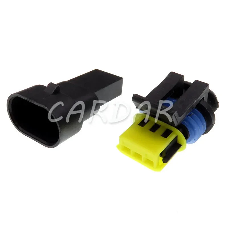 3 Pin 15336029 Waterproof Electrical Automotive Connector Wiring Socket For Cars