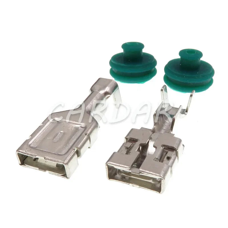 2 Pin 9.5mm Electronic Booster Pump Plug Plastic Waterproof Wiring Cable Connector For Ford Focus