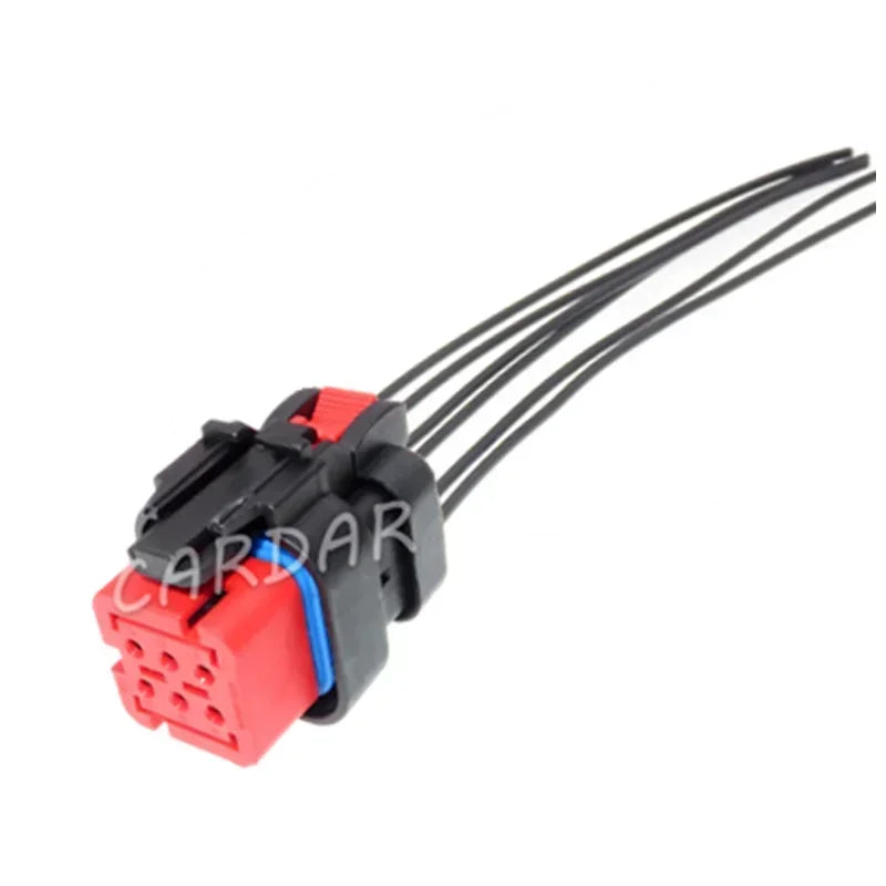 6 Pin 1.6 Series Red Auto Electric Wire Male Female Docking Unsealed Socket 776434-1 776433-1