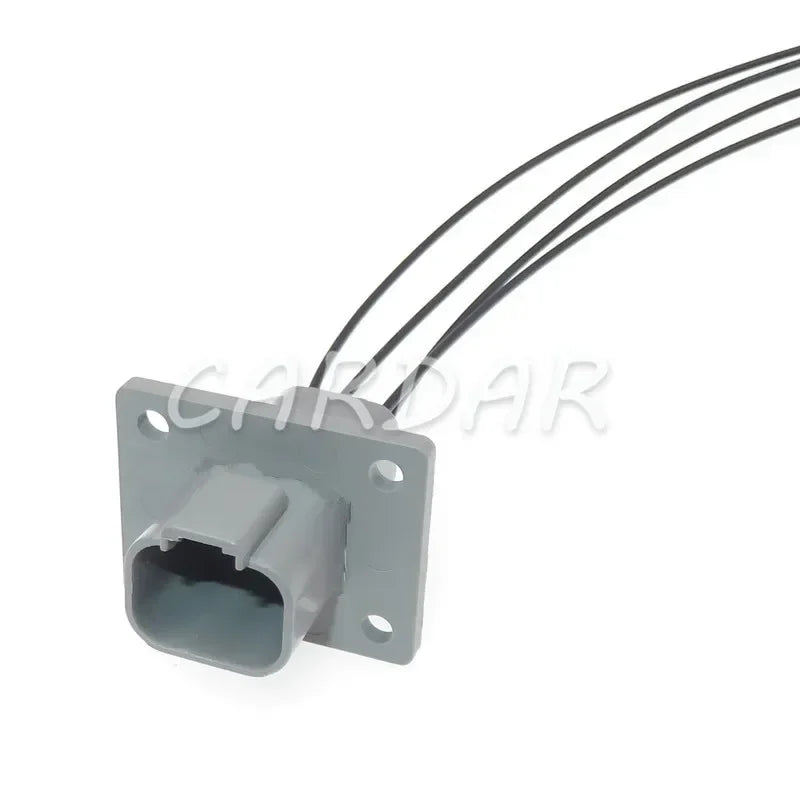 4 Pin Rectangle Wiring Terminal Socket With Fixed Flange DT04-4P-L012 Waterproof Wire Connector For Automobile