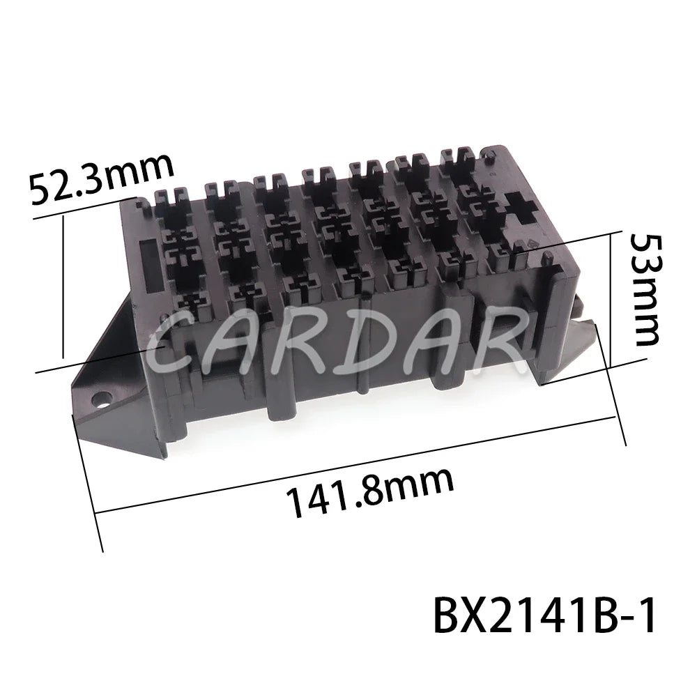 9/10/14 Way Standard Blade Fuse Holder Block Plastic Cover with Terminals for Car Automobile Auto Trike