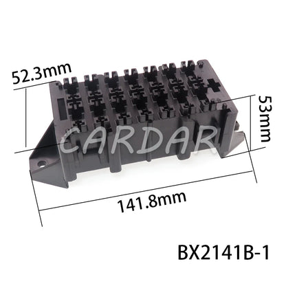9/10/14 Way Standard Blade Fuse Holder Block Plastic Cover with Terminals for Car Automobile Auto Trike