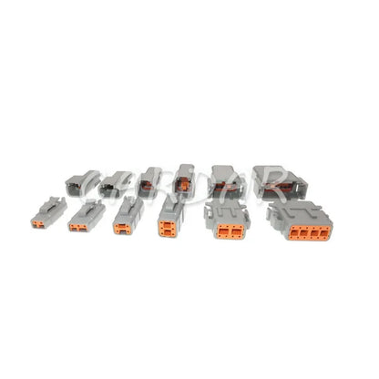 Deutsch DTM Waterproof Wire Connector Kit DTM06-2/3/4/6/8/12S DTM04-2/3/4/6/8/12P Automotive Sealed Plug with pins