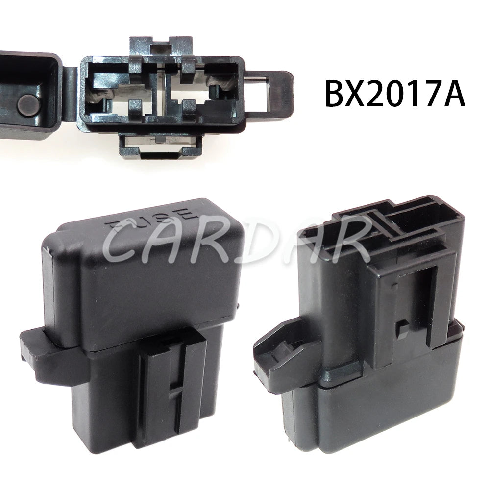 BX2017A BX2017D Medium Car Fuse Holder with Crimp Terminal Black Lighter Frontal for Standard Fuses