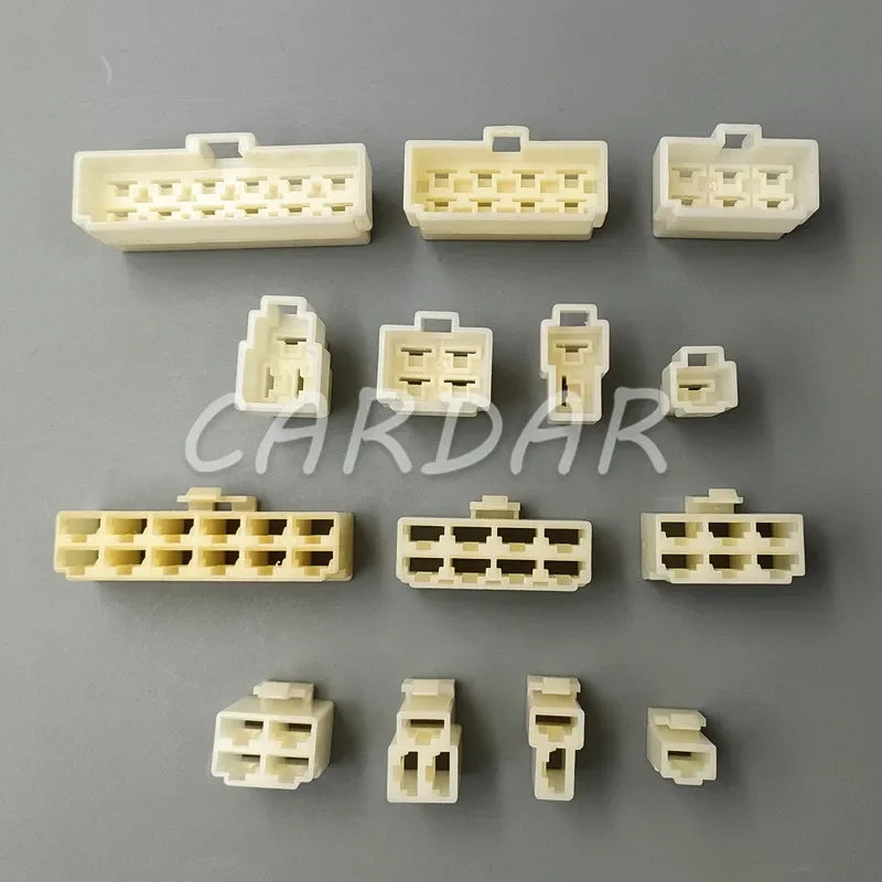 6.3 Series 1 / 2 / 3 / 4 / 6 / 8 / 12 Pin Automotive Wire Connector Motorcycle Socket With Terminals Pins Electric Vehicle Plug