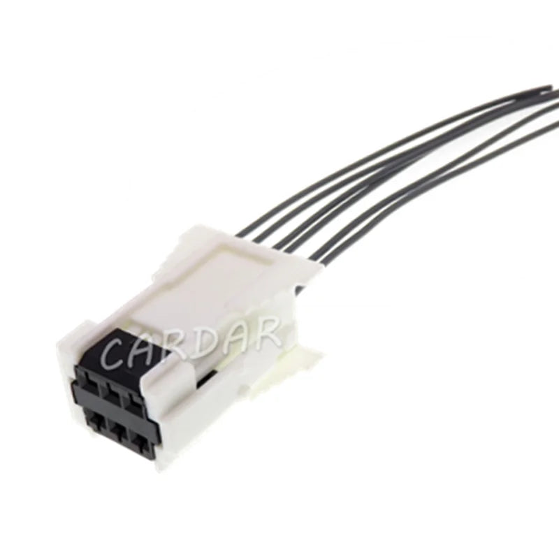6 Pin 1.5 Series Automotive Blower Wiring Harness Socket White Plastic Housing Unsealed Adapter
