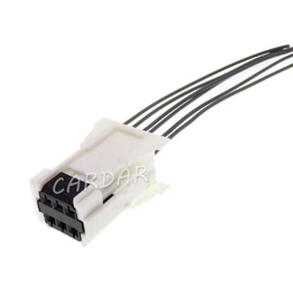6 Pin 1.5 Series Automotive Blower Wiring Harness Socket White Plastic Housing Unsealed Adapter