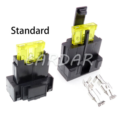 BX2021A BX2021B Medium Auto Insurance Socket Standard Blade Type Fuse Holder with Terminal Middle Fuse Box