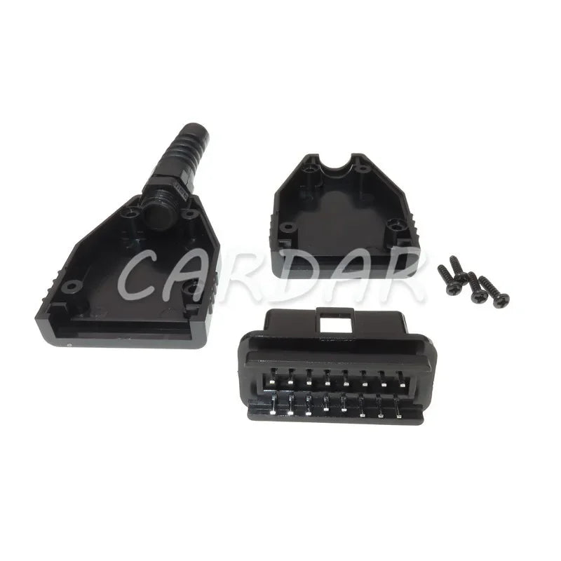 Universal OBDII 16 Pin/Way OBD2 OBD 2 Automotive Connector Plug OBD-II Socket