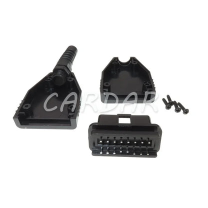Universal OBDII 16 Pin/Way OBD2 OBD 2 Automotive Connector Plug OBD-II Socket