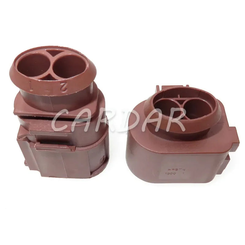2 Pin 6.3mm Sealed Automotive Waterproof Connectors Plug Fan Socket For VW