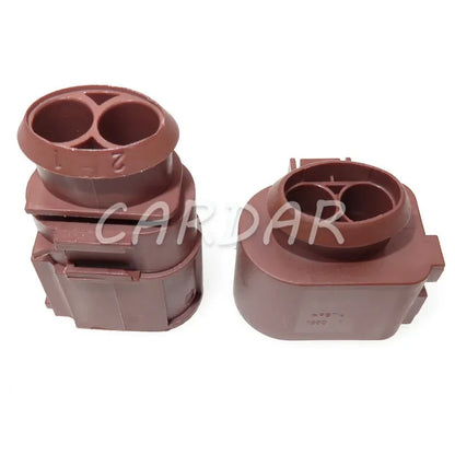 2 Pin 6.3mm Sealed Automotive Waterproof Connectors Plug Fan Socket For VW