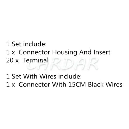20 Pin MX5-A-20S-C Automotive CD Player Power Speaker Plug Auto Connector Wiring Socket For Honda Buick