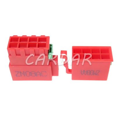 8 Pin 2.8 Series Red Plastic Housing Electrical Connector Car Wiring Harness Socket Auto Parts