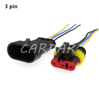 Superseal 1.5 Kit AMP Tyco 1/2/3/4/5/6 Pin Waterproof Electrical Wire Connector Waterproof With Wire Harness