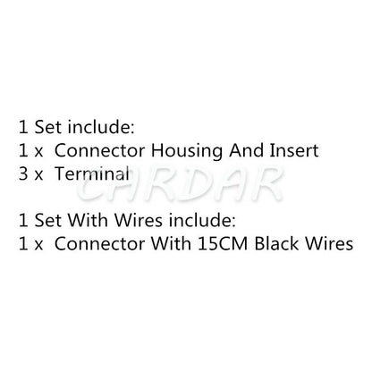 3 Pin Auto H4 Headlights Lamp Holder Wire Socket Near-far Light Bulb Cable Connector
