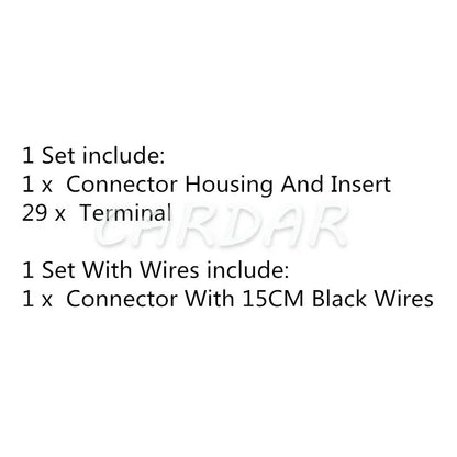 29 Pin Car Modification Connector Accessories Auto Composite Adapter Automobile Audio Electric Cable Socket