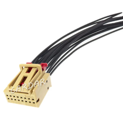 16 Pin 1K0 972 928 A Automotive Automatic Air Conditioning Panel Wire Cable Socket 1K0972928A For VW Audi