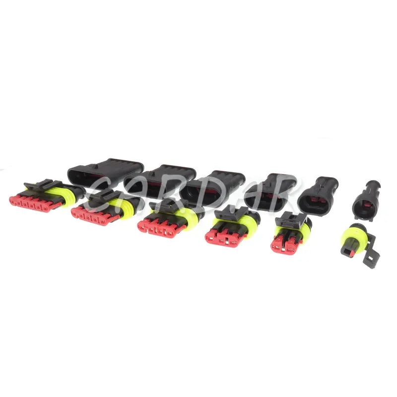 High Quality Superseal AMP/Tyco Waterproof Electrical Connector 1/2/3/4/5/6 Way Pin Sealed Plug Cable Sockets For Car Truck