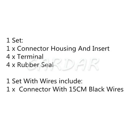 4 Pin 8K0971994A 8K0 971 994 A Car Electric Wire Socket for VW Audi Auto Waterproof Plug