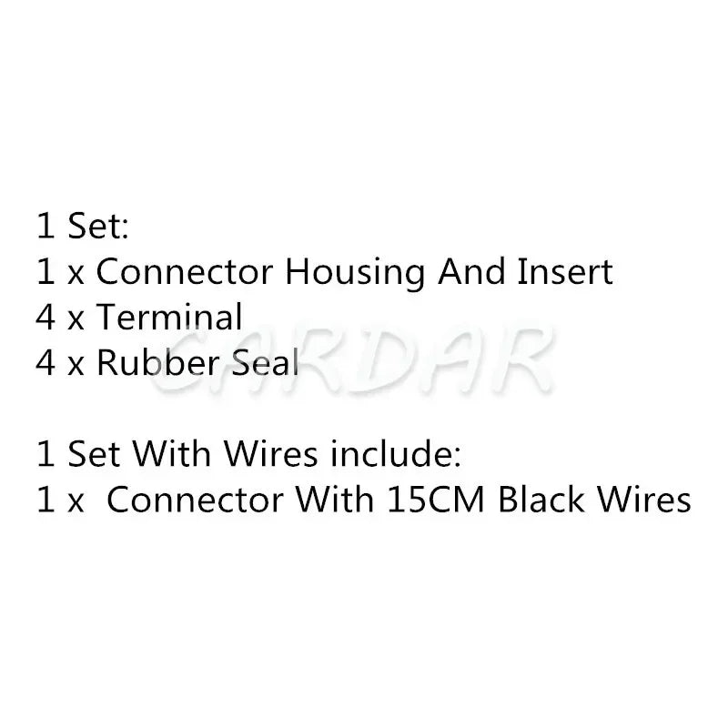 4 Pin 6189-0545 90980-11964 Auto Electrical Connector Car Modification Parts Green Waterproof Wiring Socket
