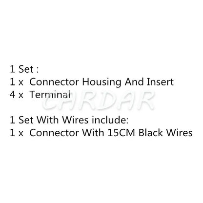 4 Pin 6.3 Series 1J0972754 Auto Manual Blower Resistance Wiring Socket For VW Tiguan Audi Skoda Sagitar