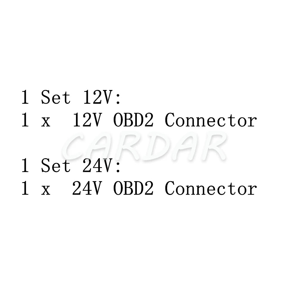 16 Pin 12V 24V Car OBD2 Connector 16pin Male Plugs OBD II Diagnostic-tool Cable Connector