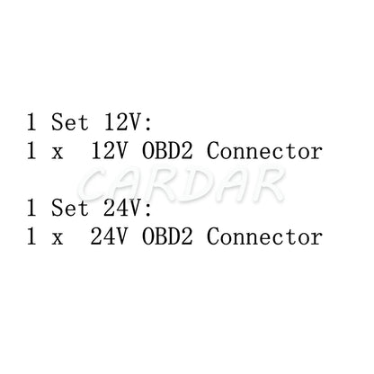 16 Pin 12V 24V Car OBD2 Connector 16pin Male Plugs OBD II Diagnostic-tool Cable Connector
